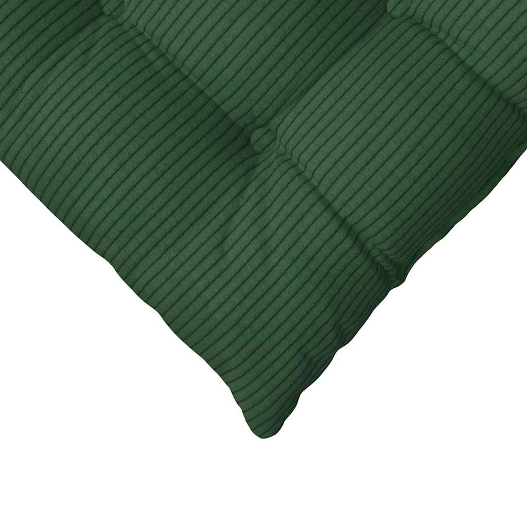 Seat Pads 4 pcs Dark Green 40 x 40 x 6 cm