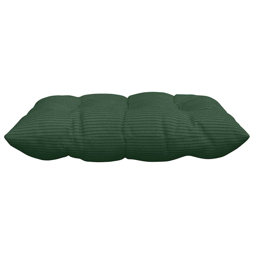 Seat Pads 4 pcs Dark Green 40 x 40 x 6 cm