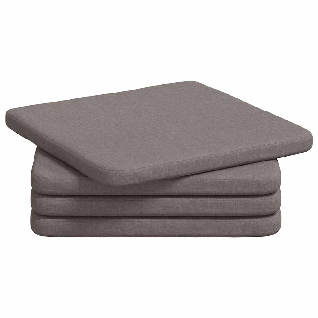 Sėdynių pagalvėlės 4 pcs Taupe 40 x 40 x 3 cm audinys