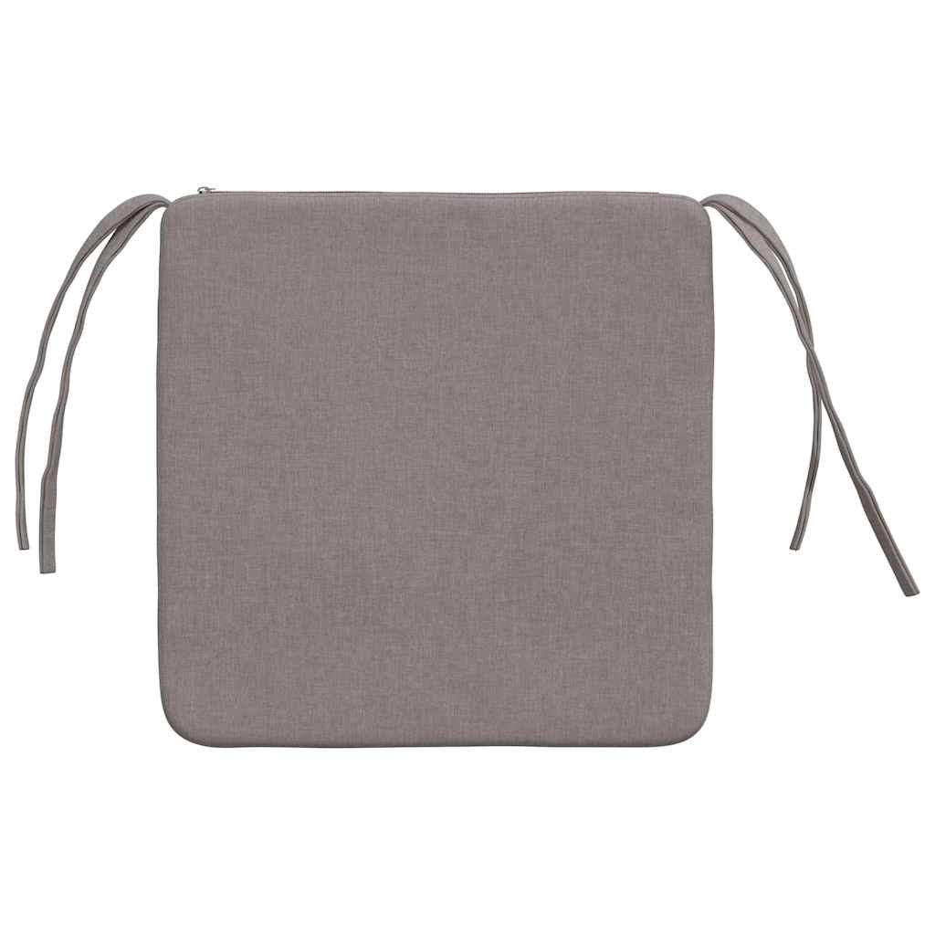 Sėdynių pagalvėlės 4 pcs Taupe 40 x 40 x 3 cm audinys