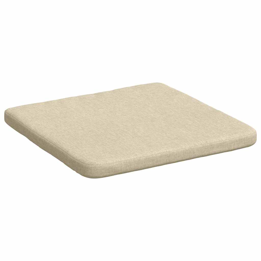 Sėdynių pagalvėlės 4 pcs Kreminė 40 x 40 x 3 cm audinys