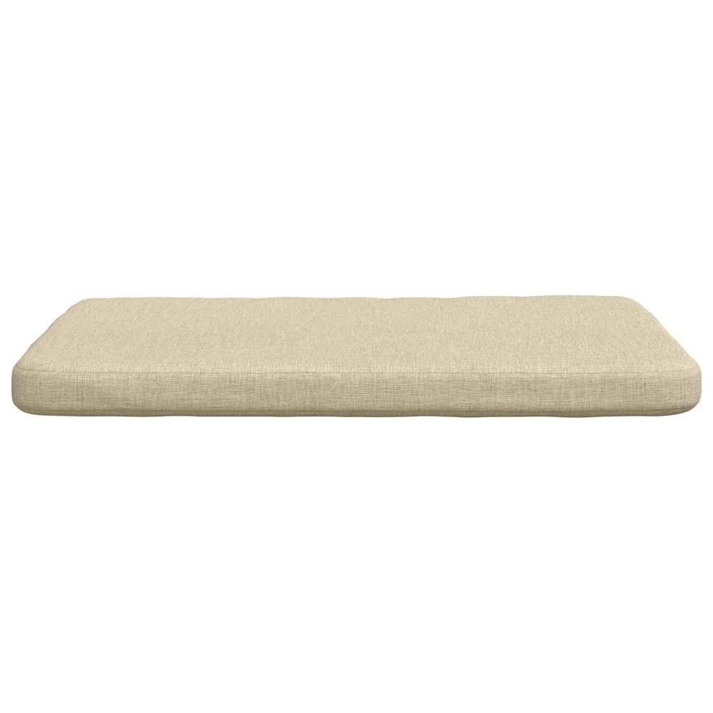 Sėdynių pagalvėlės 4 pcs Kreminė 40 x 40 x 3 cm audinys