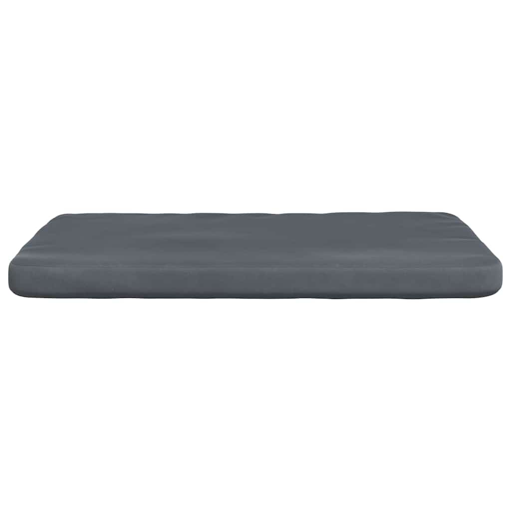 Sėdynių pagalvėlės 4 pcs Tamsiai pilka 40 x 40 x 3 cm Aksomas