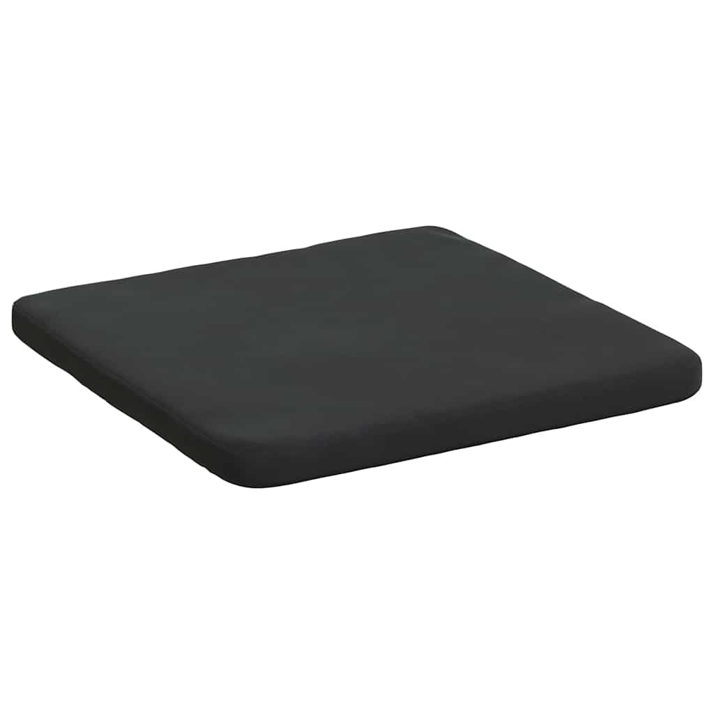 Sėdynių pagalvėlės 4 pcs Juoda 40 x 40 x 3 cm Aksomas