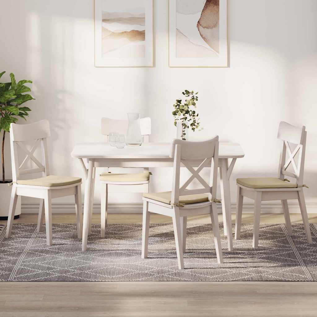 Sėdynių pagalvėlės 4 pcs Kreminė 40 x 40 x 3 cm