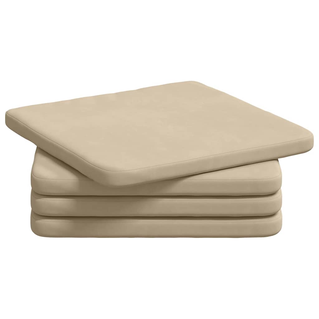 Sėdynių pagalvėlės 4 pcs Kreminė 40 x 40 x 3 cm