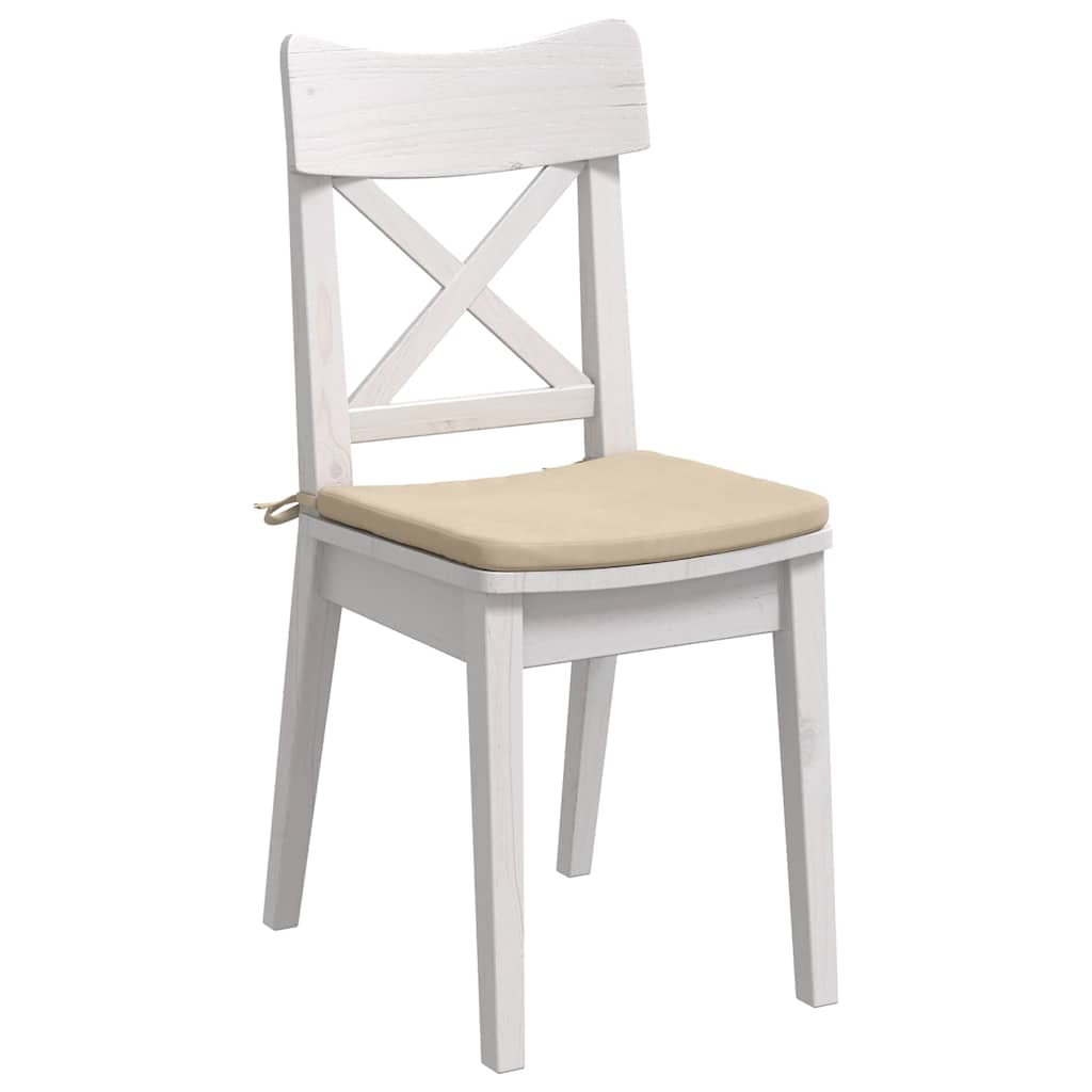 Sėdynių pagalvėlės 4 pcs Kreminė 40 x 40 x 3 cm
