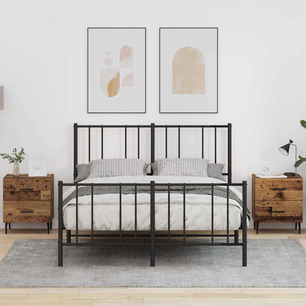 Šalia lovos spintelė 2 pcs Senas medis 40 x 35 x 47,5 cm