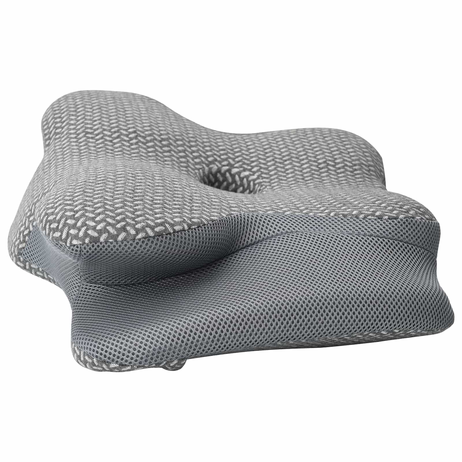 Pagalvė su pagalve Pilka 60 x 37 x 13 cm Poliesteris