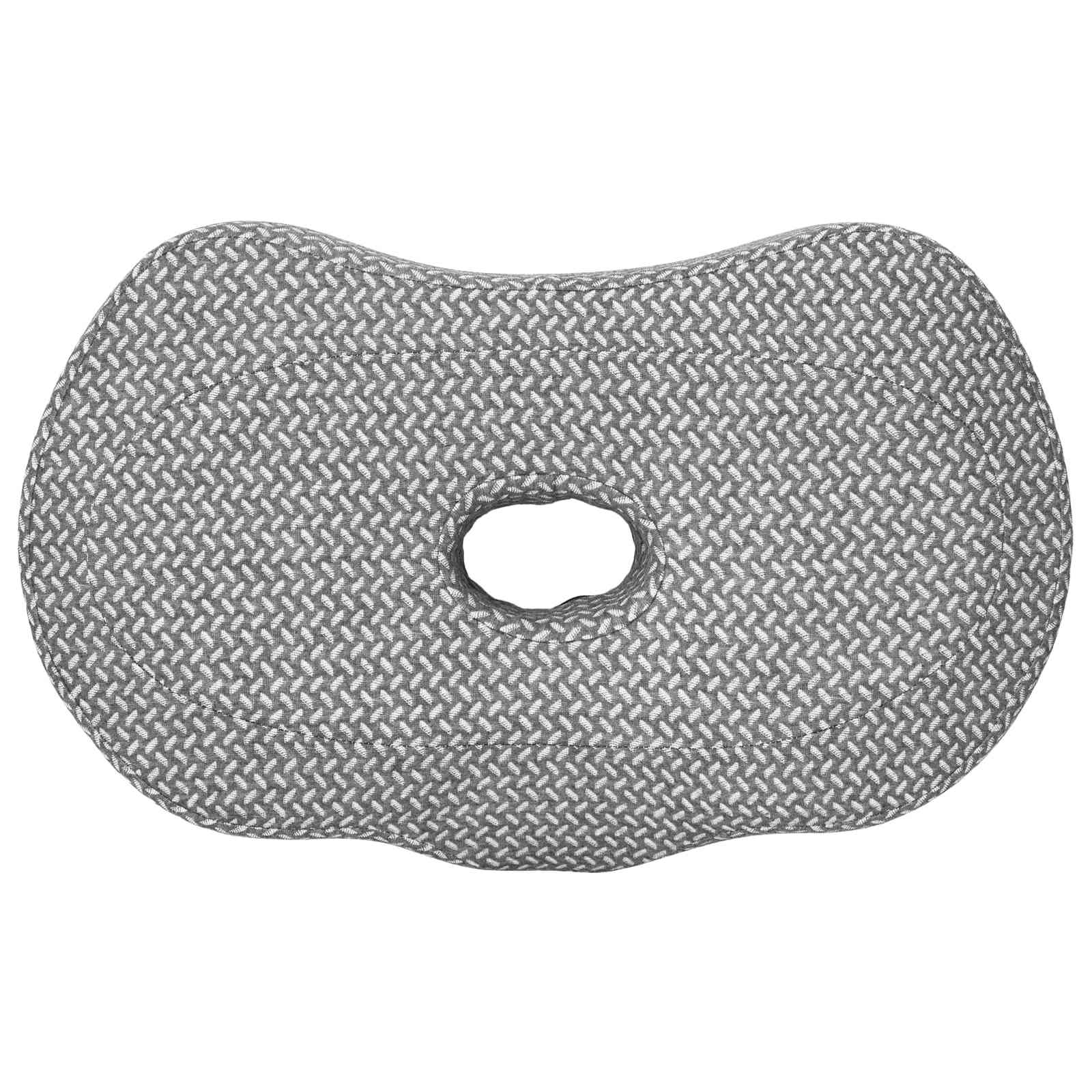Spilvens ar spilvendrānu, pelēks, 55 x 36 x 10 cm, poliesteris