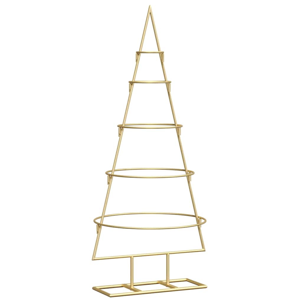 Metalinis Kalėdų medis EVERGREEN PINE, stovu Auksinė 90 cm.