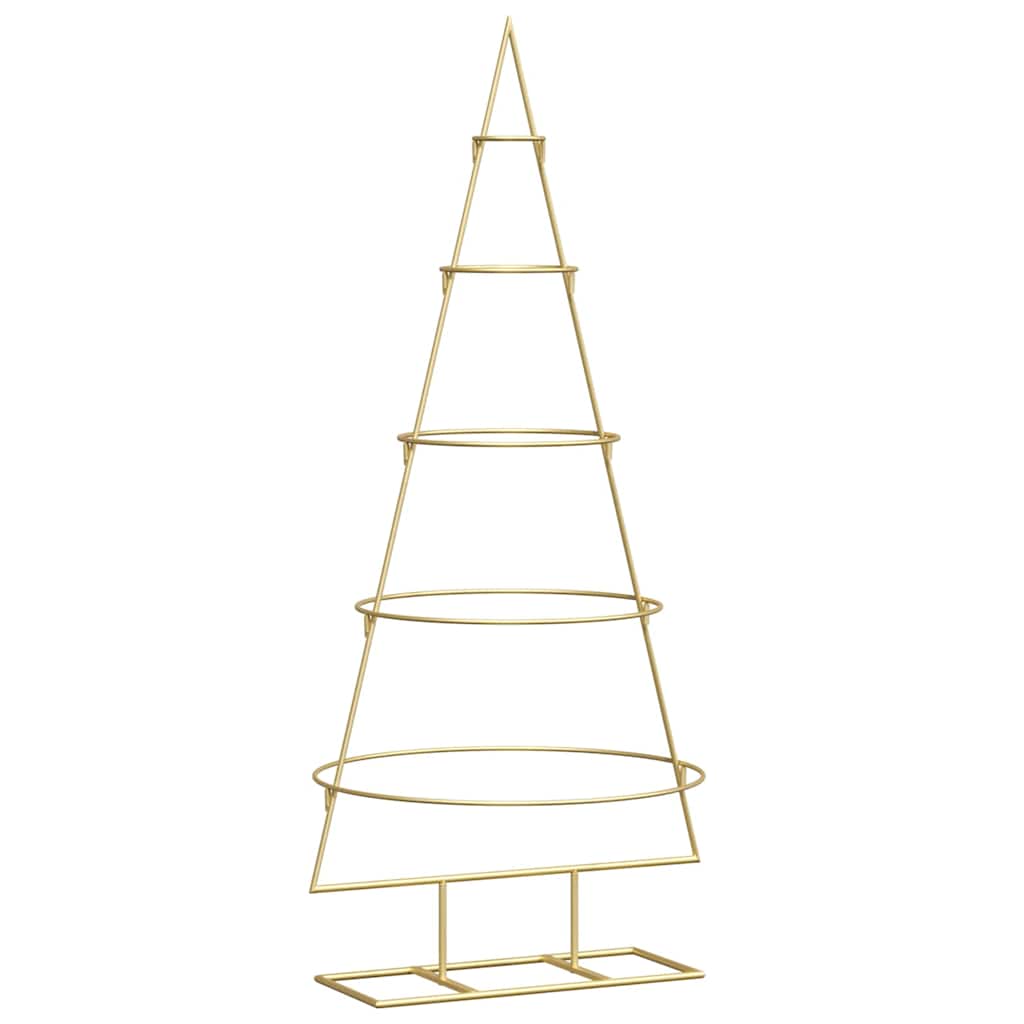 Metalinis Kalėdų medis EVERGREEN PINE, stovu Auksinė 125 cm.