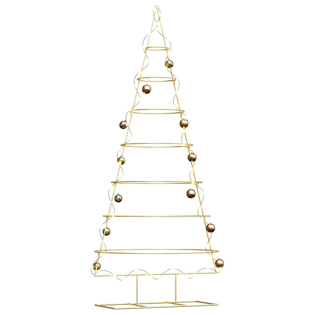 Metalinis Kalėdų medis s stovu Auksinė 209 cm
