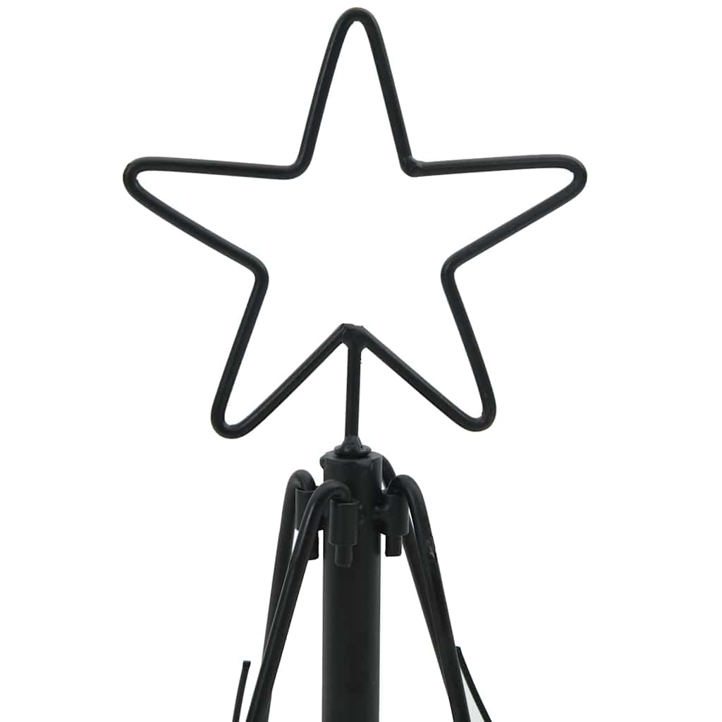 Kalėdų Kūgio Medis EVERGREEN PINE, stovu Juoda 60 cm. Plienas