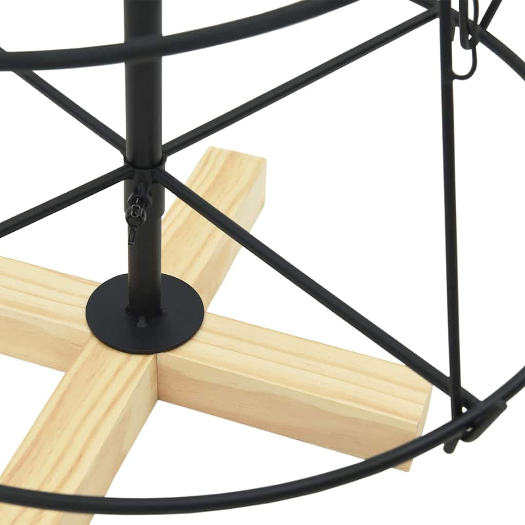 Kalėdų Kūgio Medis EVERGREEN PINE, stovu Juoda 90 cm. Plienas