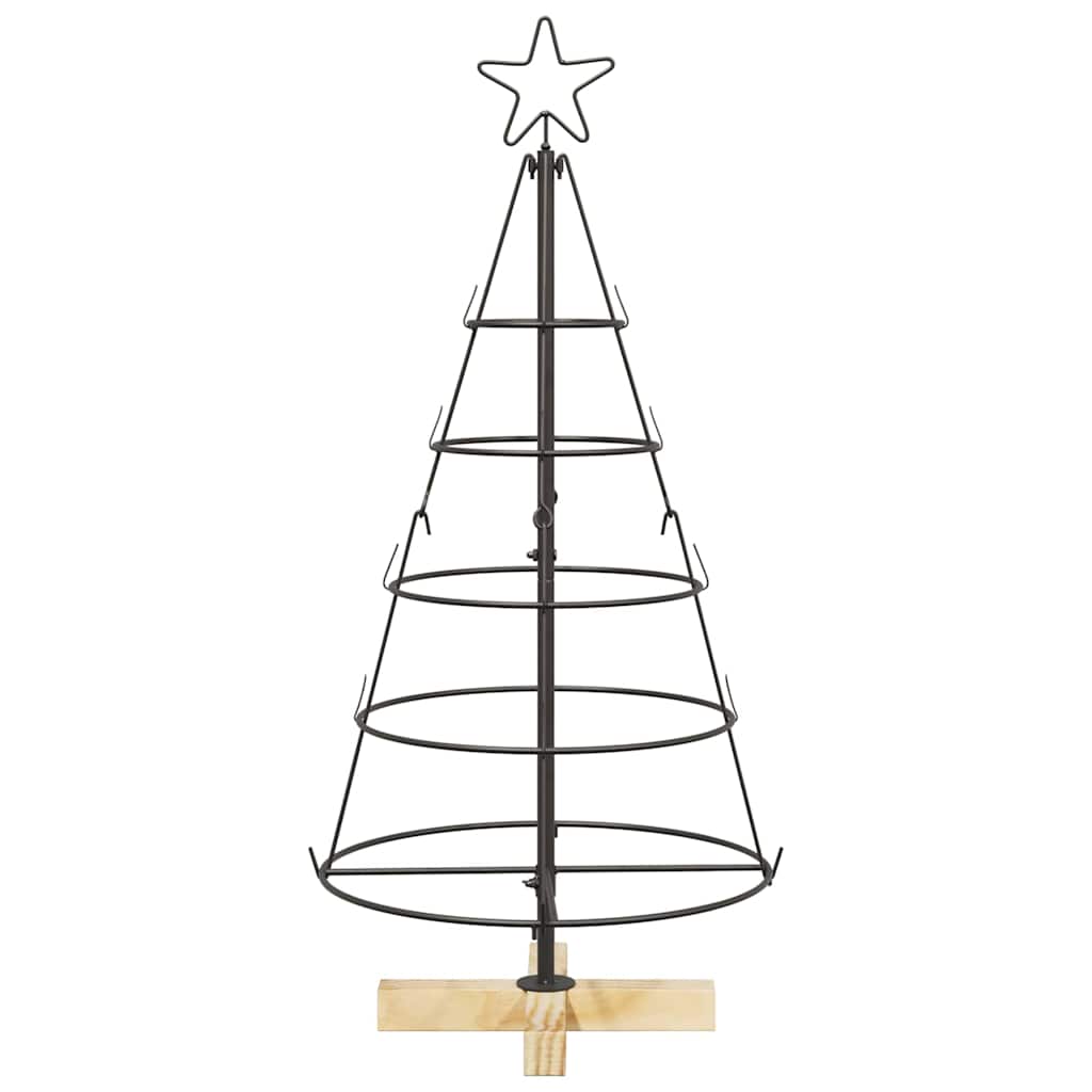 Kalėdų Kūgio Medis EVERGREEN PINE, stovu Juoda 90 cm. Plienas