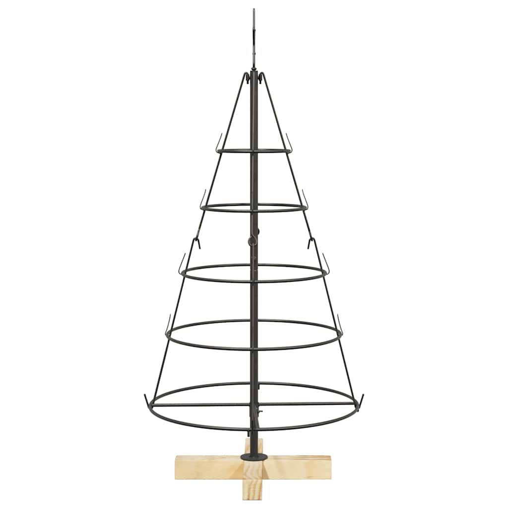 Kalėdų Kūgio Medis EVERGREEN PINE, stovu Juoda 90 cm. Plienas