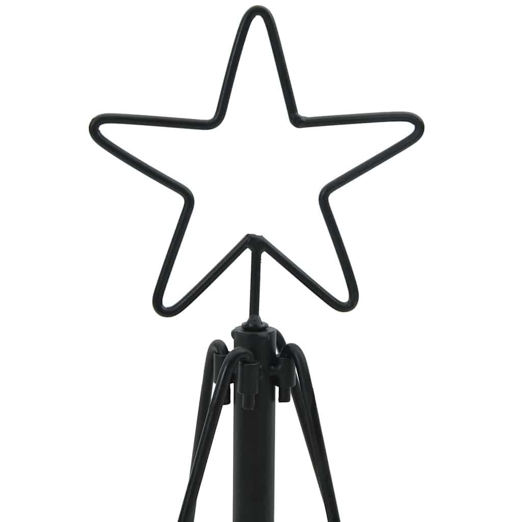 Kalėdų Kūgio Medis EVERGREEN PINE, stovu Juoda 125 cm. Plienas