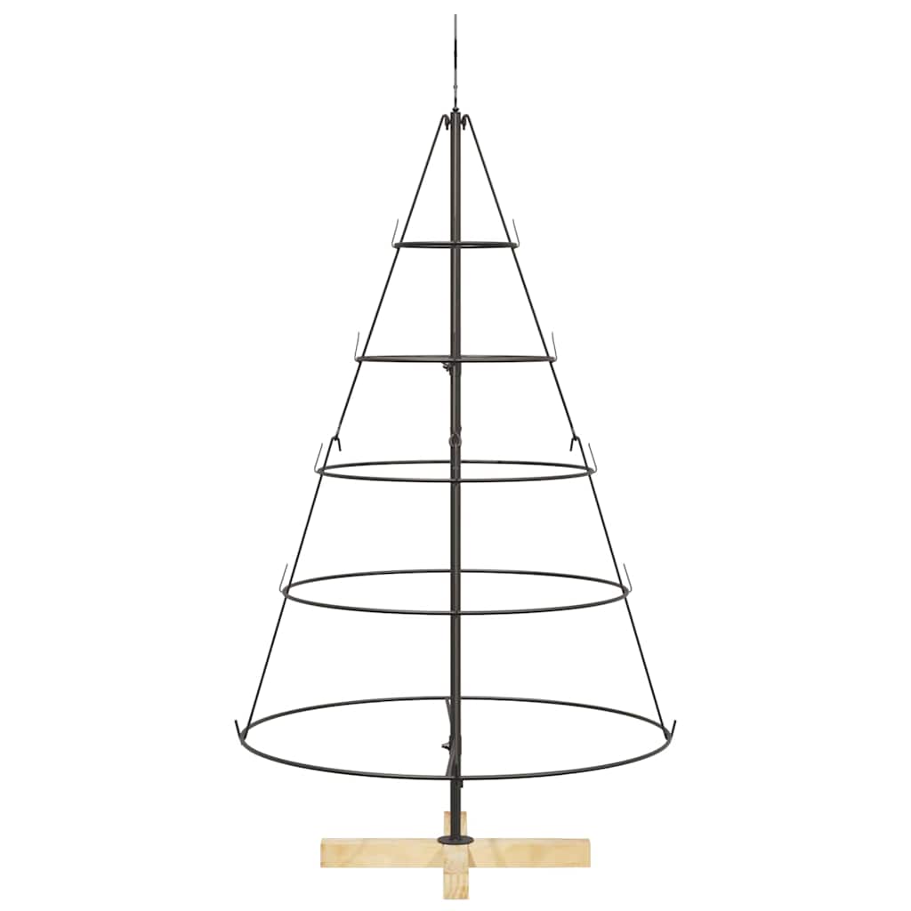 Kalėdų Kūgio Medis EVERGREEN PINE, stovu Juoda 125 cm. Plienas