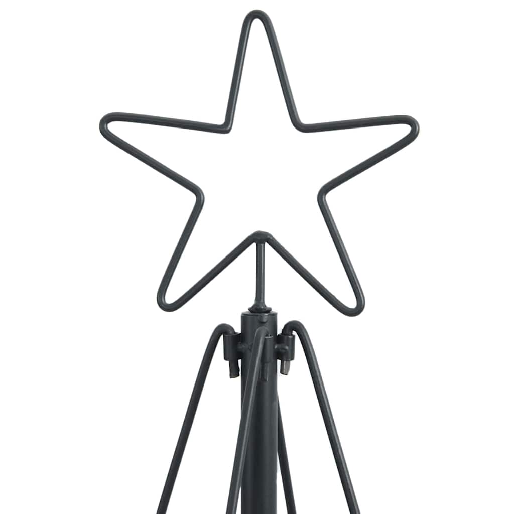 Kalėdų Kūgio Medis EVERGREEN PINE, stovu Juoda 150 cm. Plienas