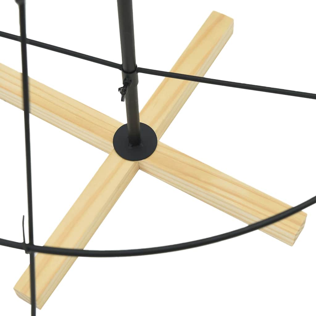 Kalėdų Kūgio Medis EVERGREEN PINE, stovu Juoda 150 cm. Plienas