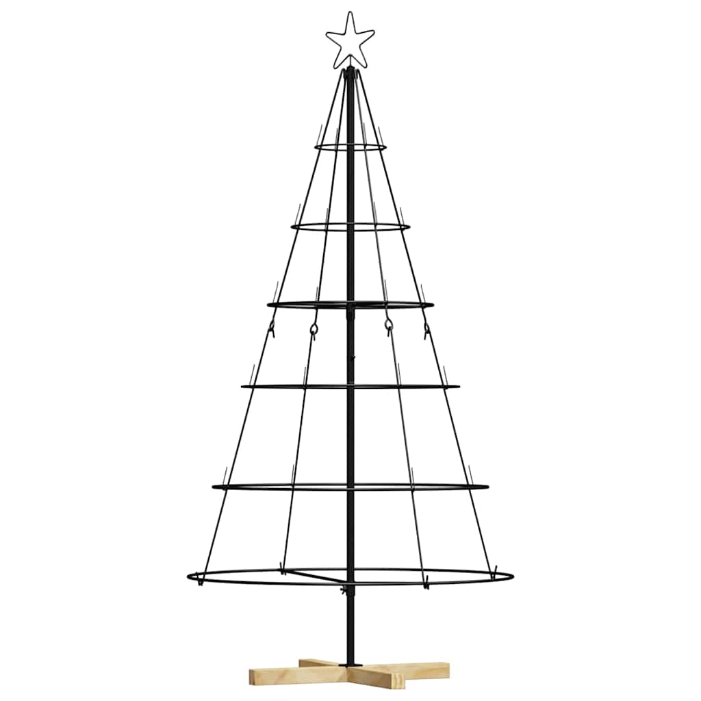 Kalėdų Kūgio Medis EVERGREEN PINE, stovu Juoda 150 cm. Plienas