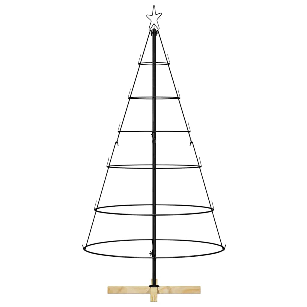 Kalėdų Kūgio Medis EVERGREEN PINE, stovu Juoda 150 cm. Plienas