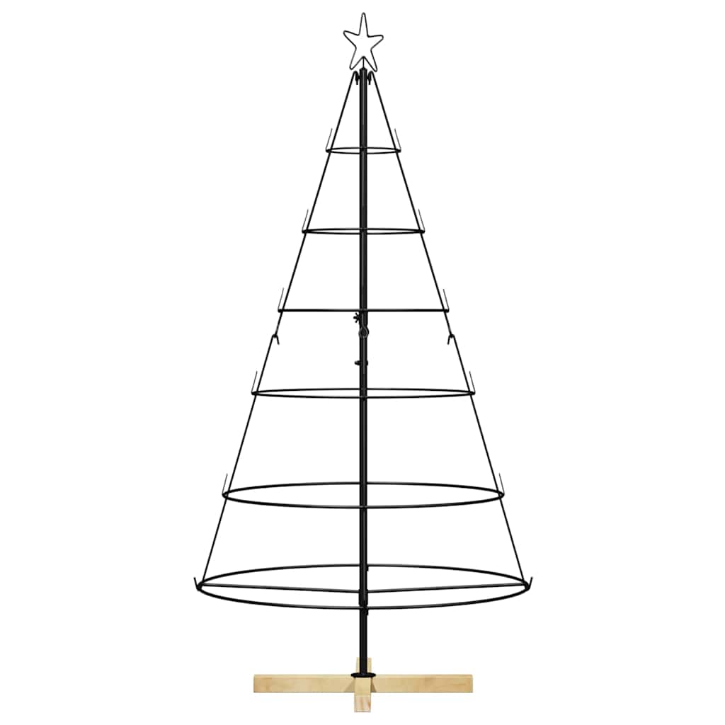 Kalėdų Kūgio Medis EVERGREEN PINE, stovu Juoda 150 cm. Plienas