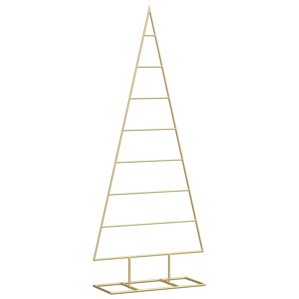 Metal Christmas tree HOLLOW MOON, stand Gold 125 cm.