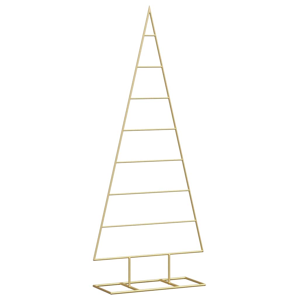 Metal Christmas tree HOLLOW MOON, stand Gold 125 cm.