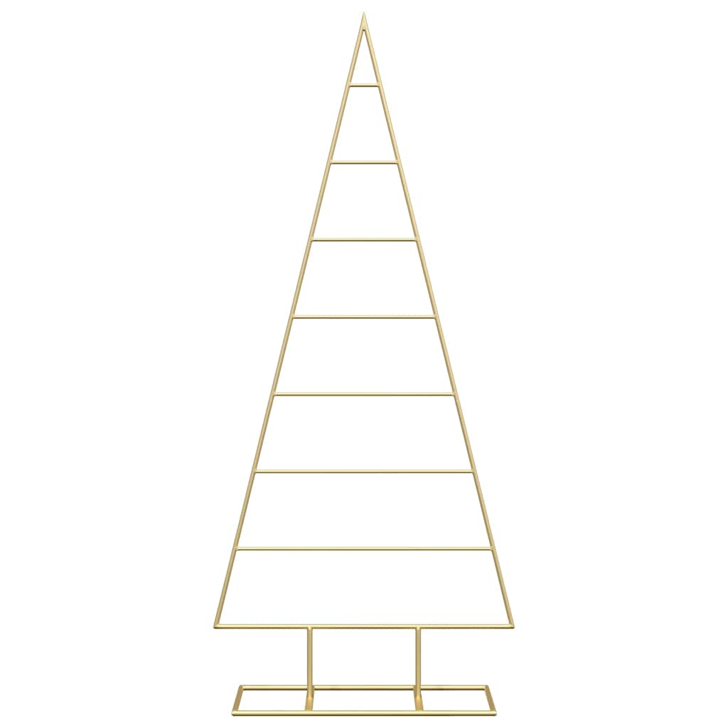 Metal Christmas tree HOLLOW MOON, stand Gold 125 cm.