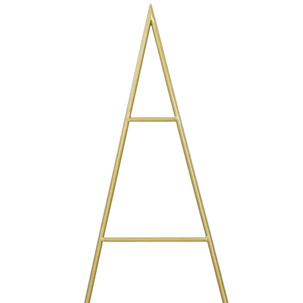 Metalinis Kalėdų medis HOLLOW MOON, stovu Auksinė 150 cm.