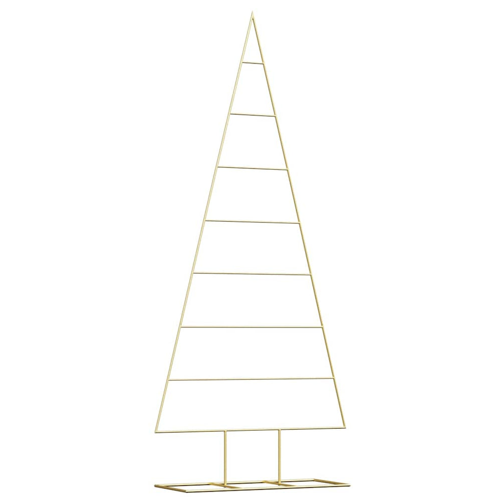 Metal Christmas Tree HOLLOW MOON, stand Gold 180 cm.