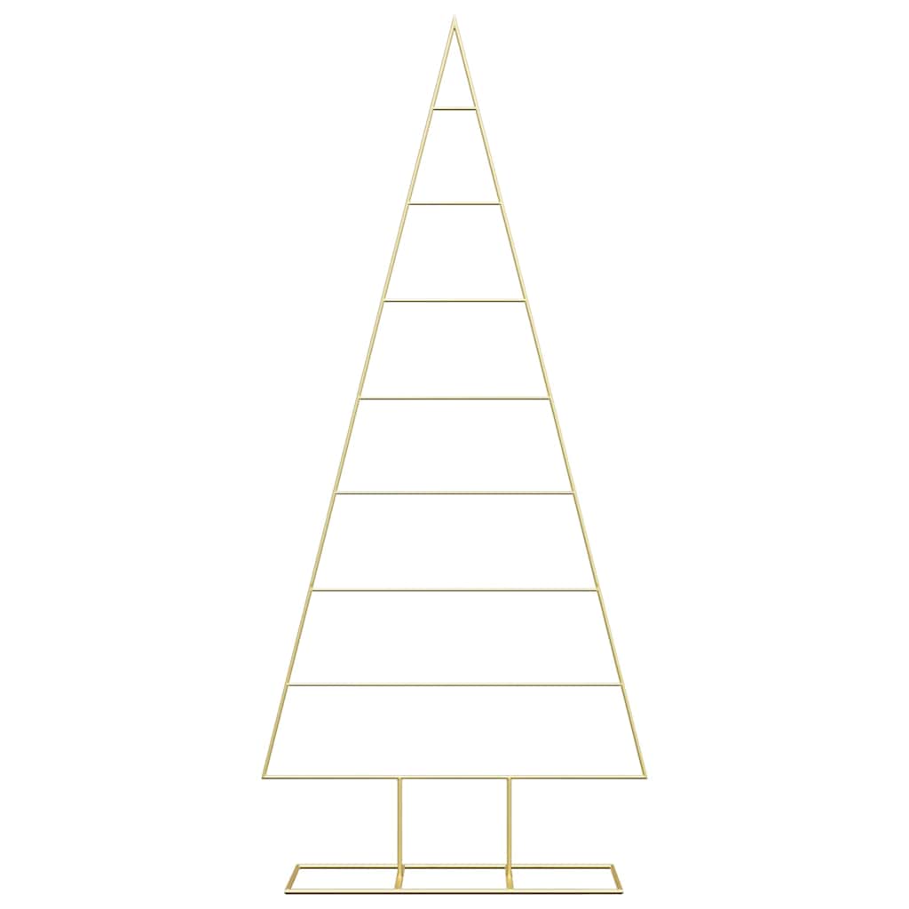 Metal Christmas Tree HOLLOW MOON, stand Gold 180 cm.