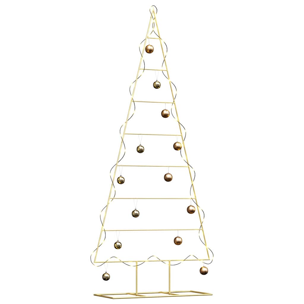 Metal Christmas Tree HOLLOW MOON, stand Gold 180 cm.