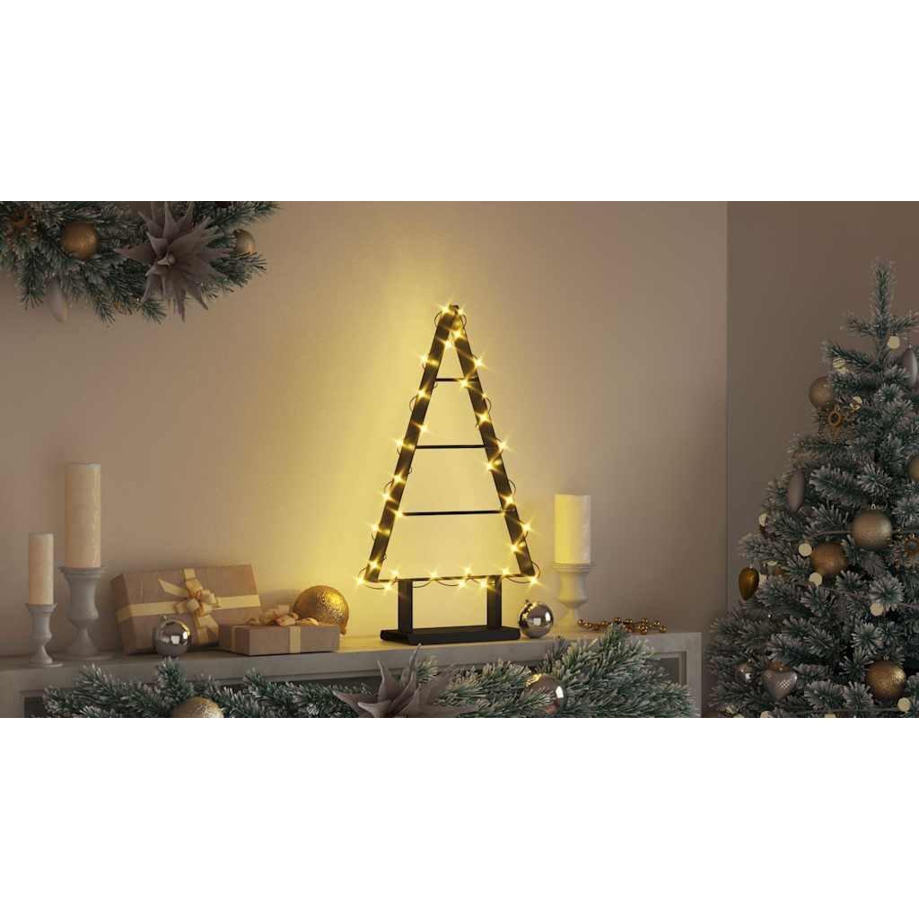 Metalinis Kalėdų medis s stovu Juoda 60 cm Plienas