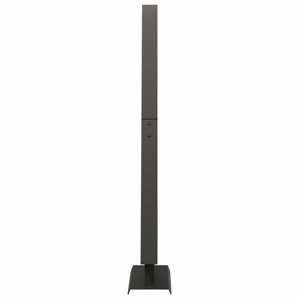 Metāla Ziemassvētku eglīte ar statīvu Melna 90 cm Tērauds