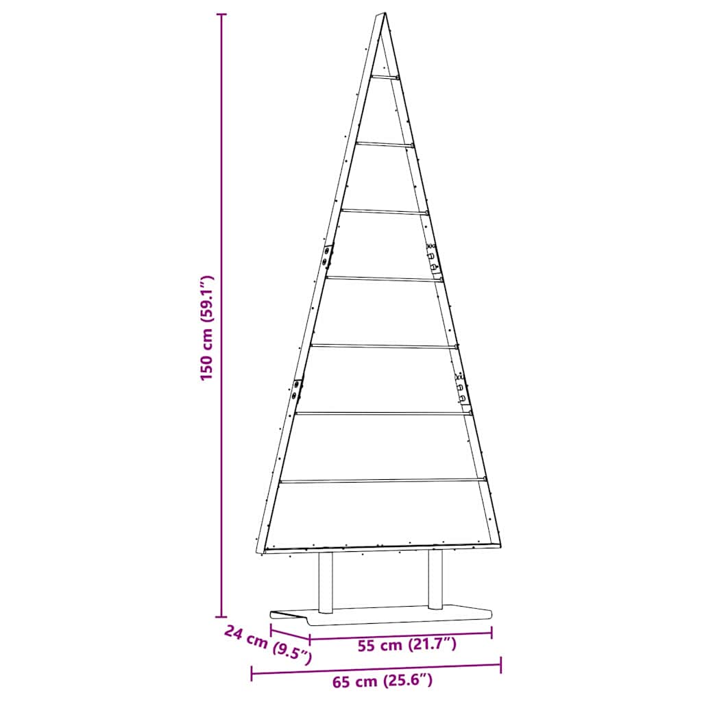 Metalinis Kalėdų medis s stovu Juoda 150 cm Plienas