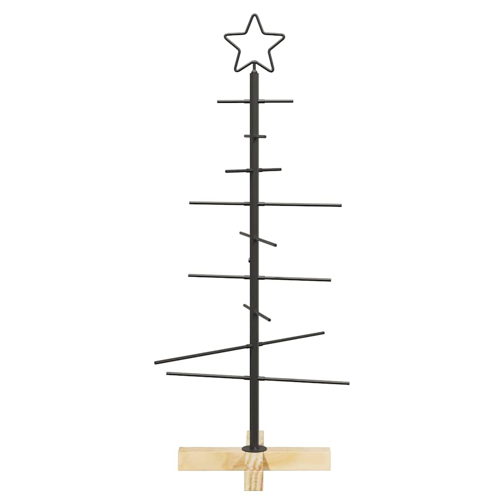 Metalinis Kalėdų medis s stovu Juoda 89 cm