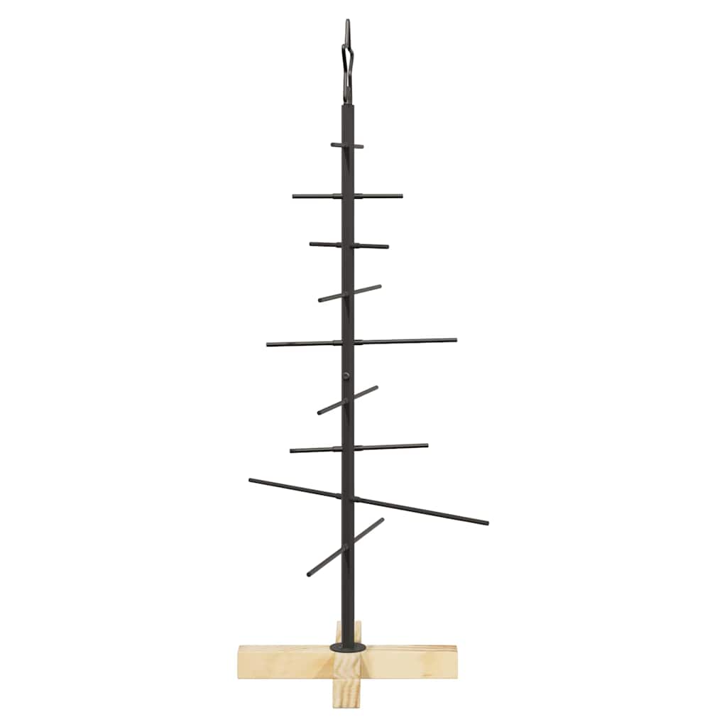 Metalinis Kalėdų medis s stovu Juoda 89 cm