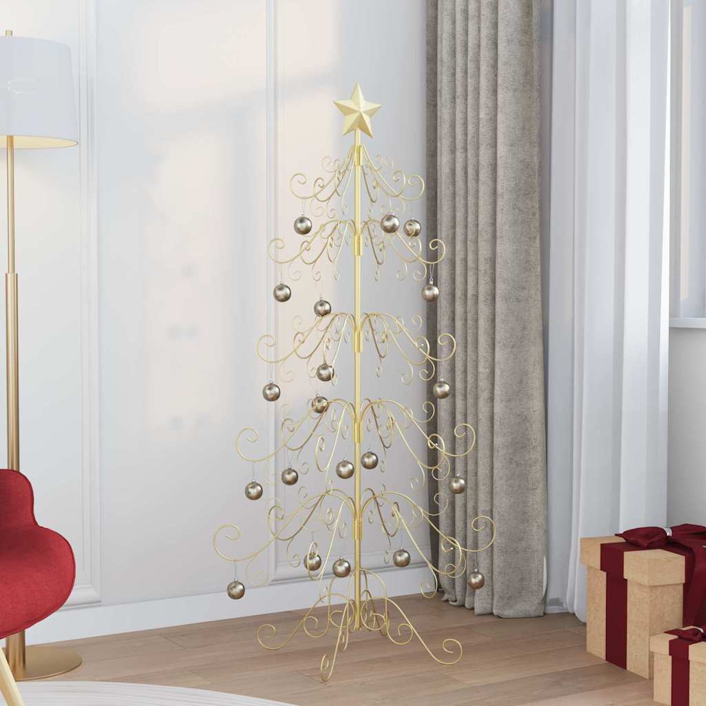 Metalinis Kalėdų medis Auksinė 150 cm Miltelinis plienas
