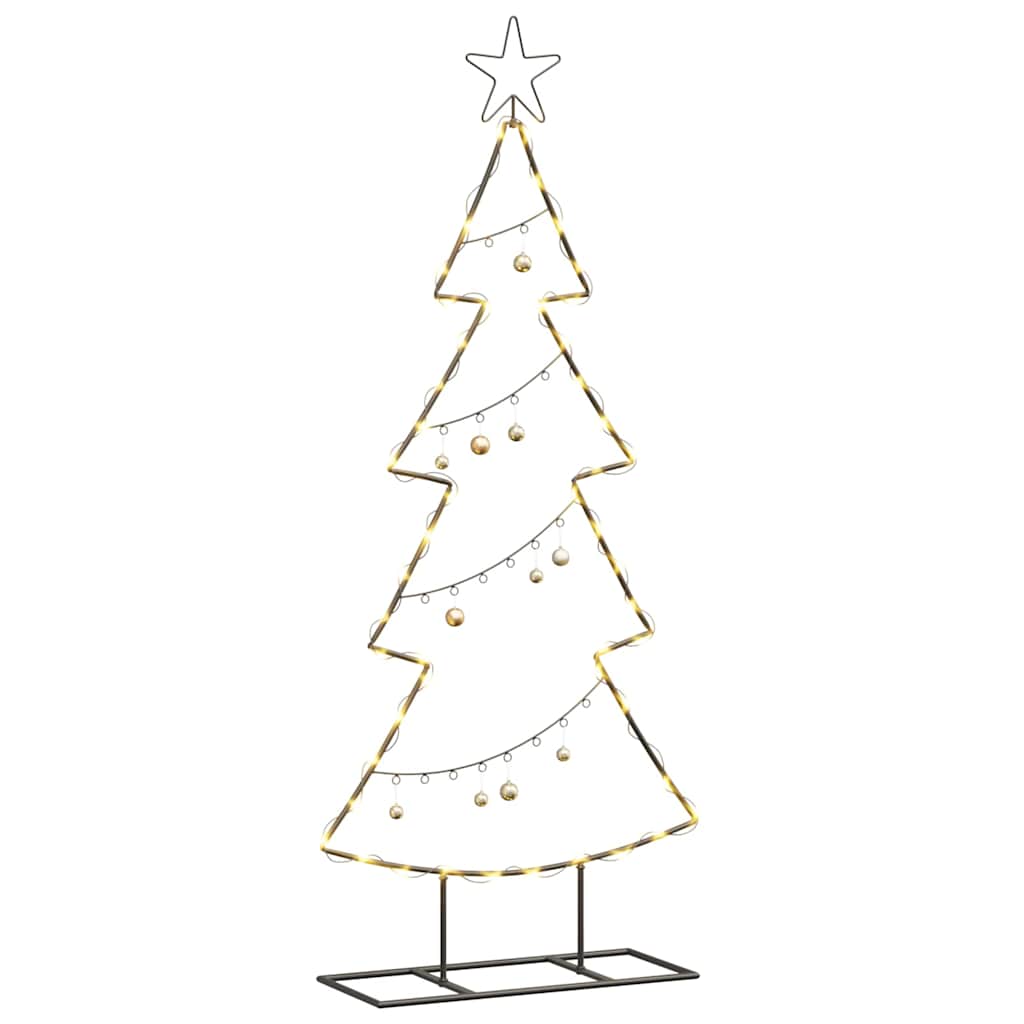 Metalinis Kalėdų medis s stovu Juoda 125 cm Plienas