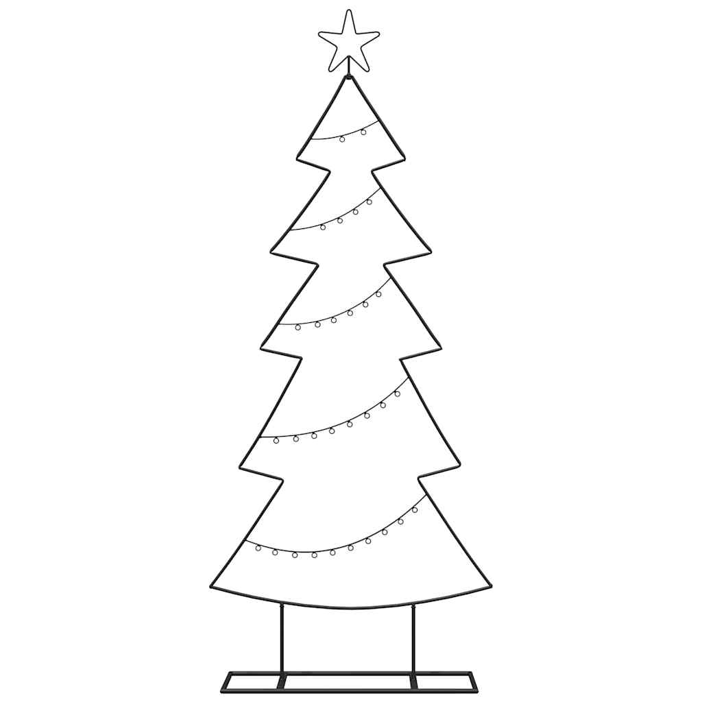 Metalinis Kalėdų medis s stovu Juoda 150 cm Plienas