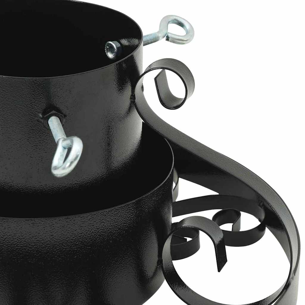 Kalėdų Eglutės Stovas Juoda 40 x 40 x 21 cm Plienas