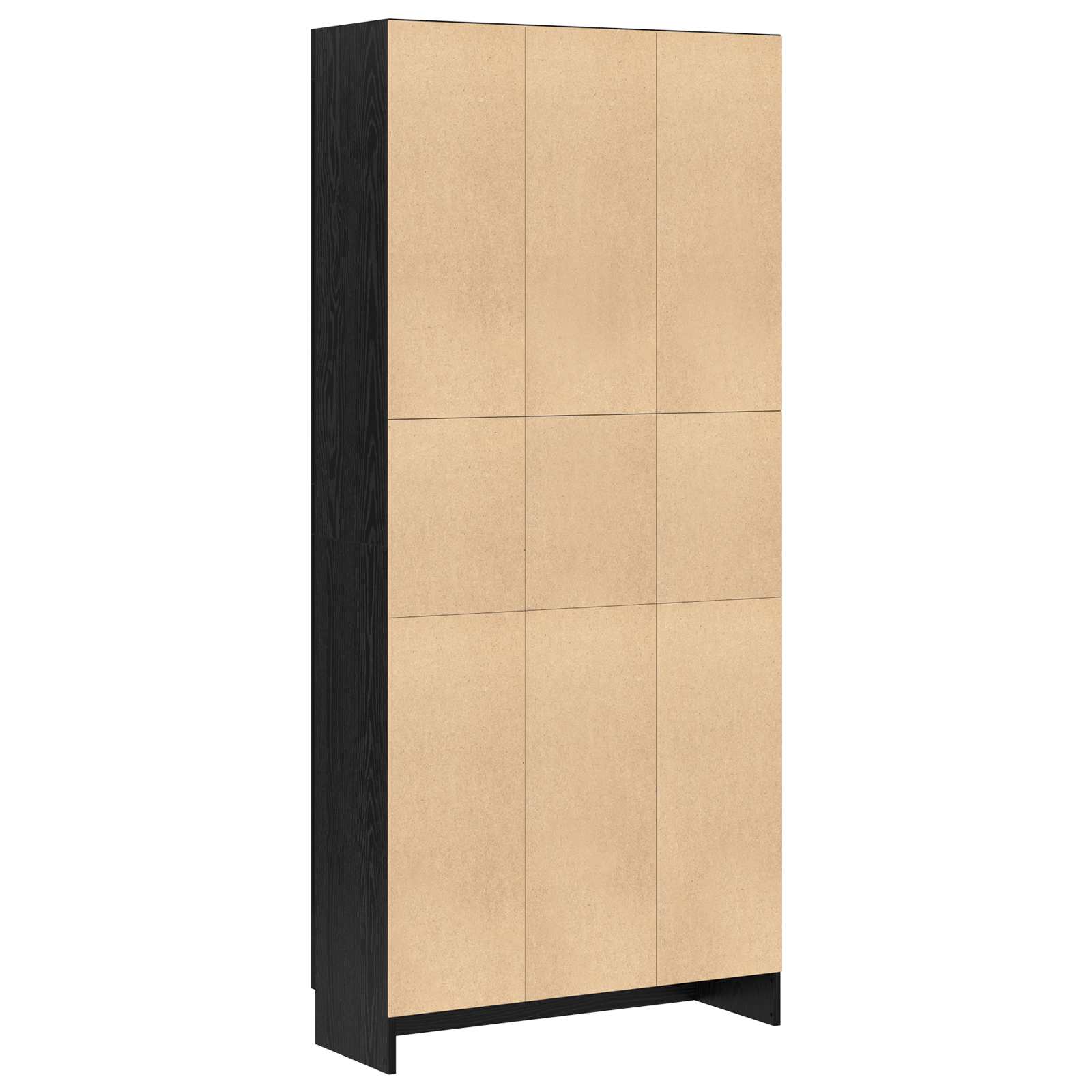 Grāmatu plaukts melns ozols 82.5 x 30.5 x 185 cm Inženierijas koks