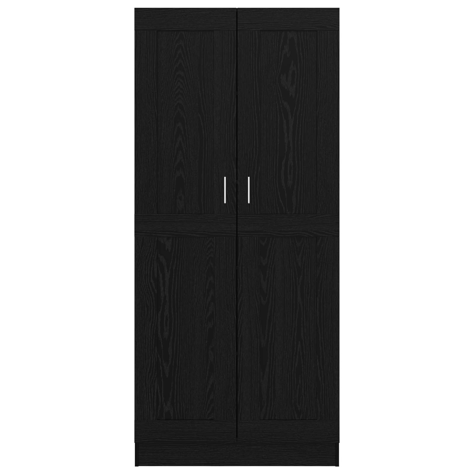 Grāmatu plaukts melns ozols 82.5 x 30.5 x 185 cm Inženierijas koks