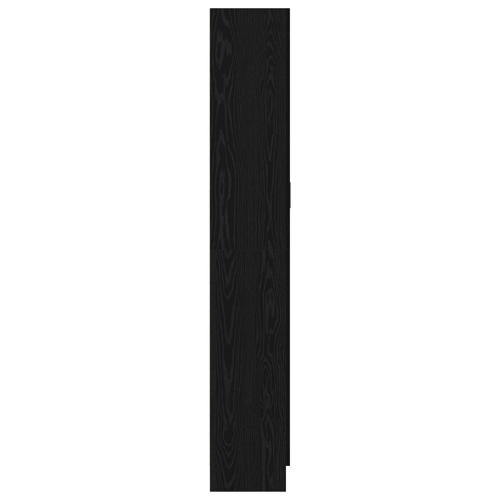 Grāmatu plaukts melns ozols 82.5 x 30.5 x 185 cm Inženierijas koks