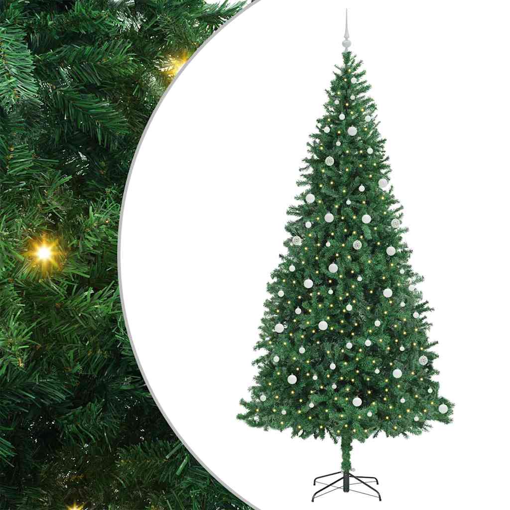 Dirbtinė Kalėdų eglutė Žalia 300 cm PVC ir Metalas ir Plastikas