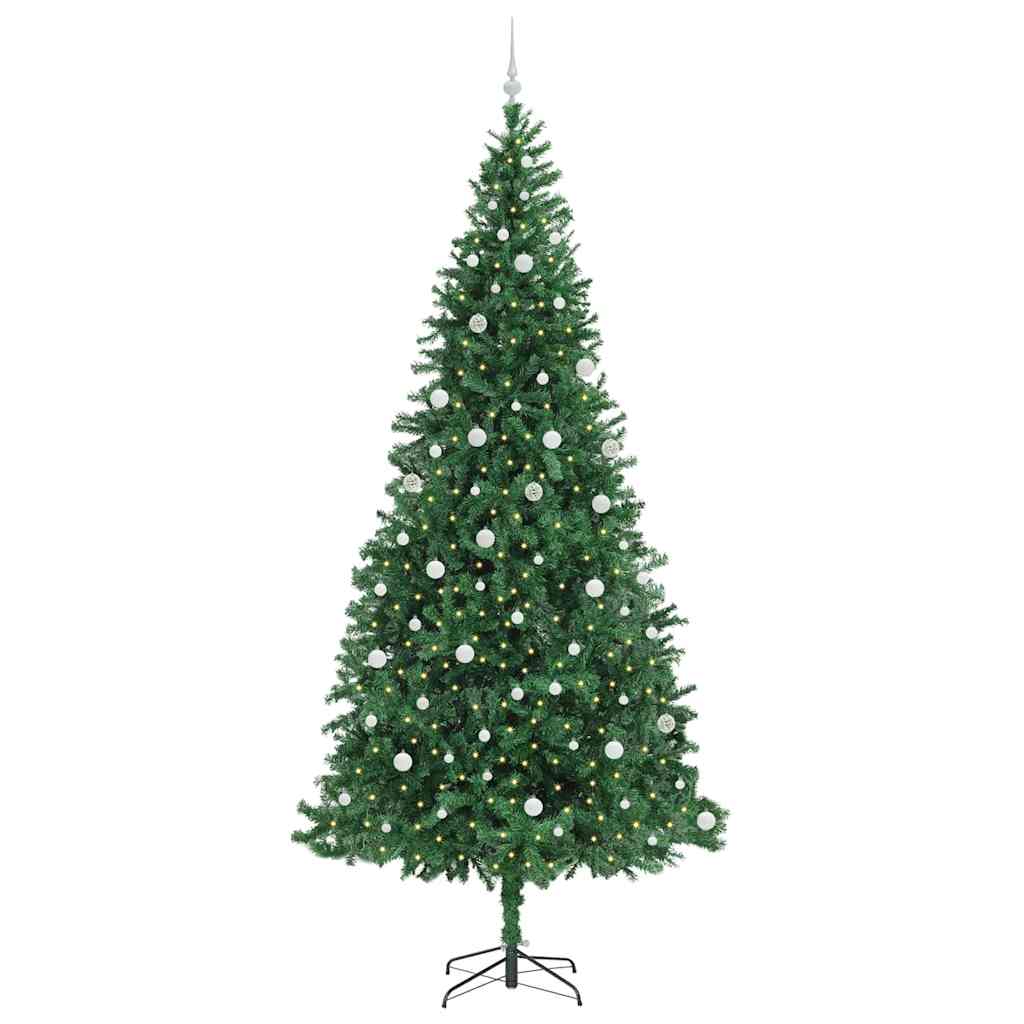 Dirbtinė Kalėdų eglutė Žalia 300 cm PVC ir Metalas ir Plastikas