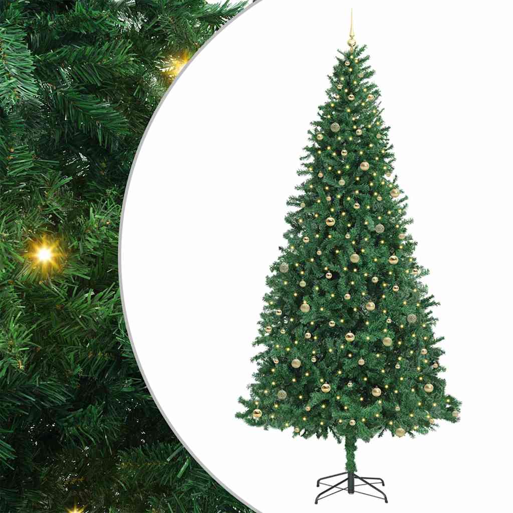 Dirbtinė Kalėdų eglutė Žalia 300 cm PVC ir Metalas ir Plastikas